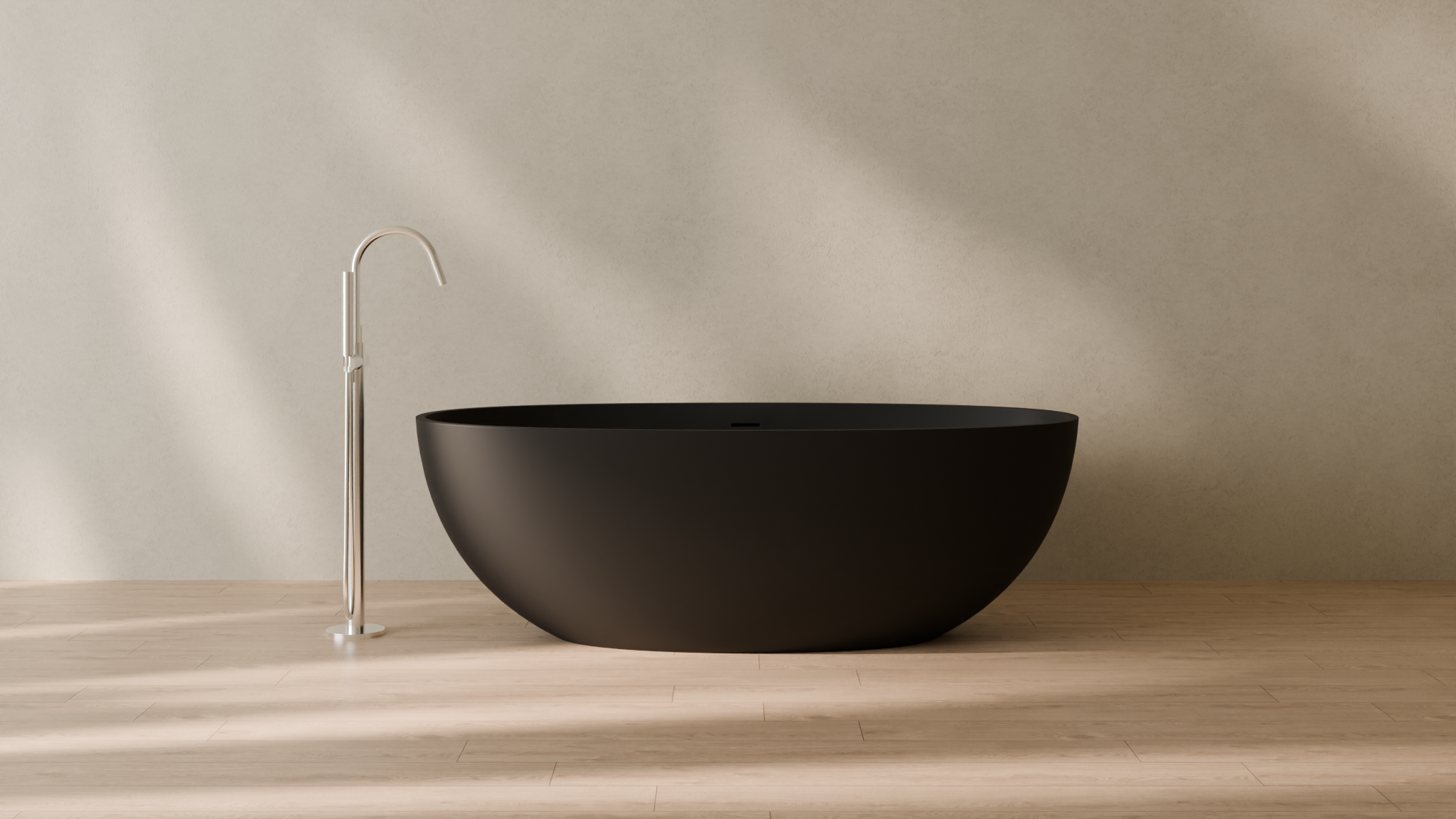 Badeloft render 2026 | BW-10-L | Black | Matte | angle 1 | 16x9