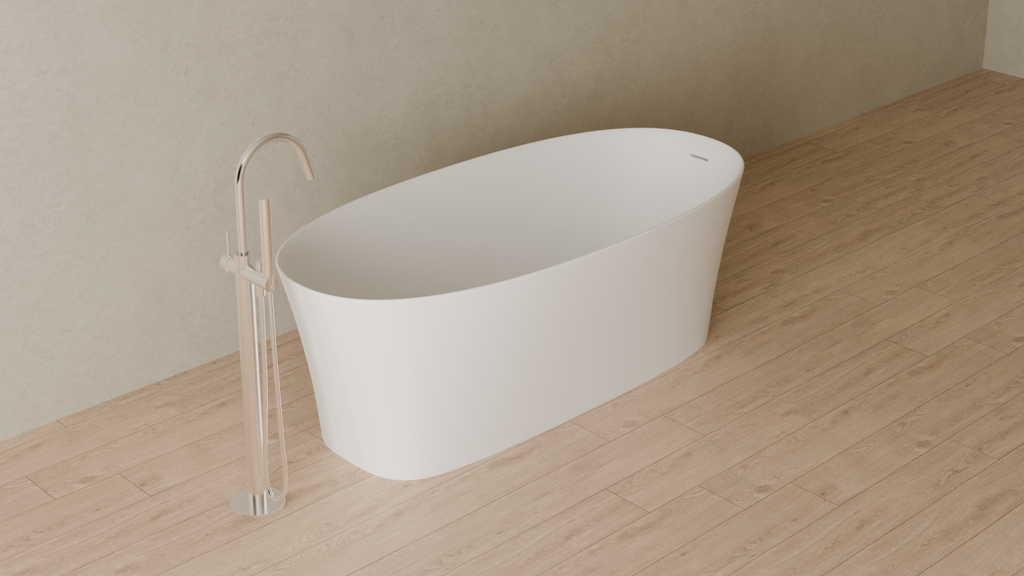 Badeloft render 2026 | BW-12 | White | Matte | angle 4 | 16x9