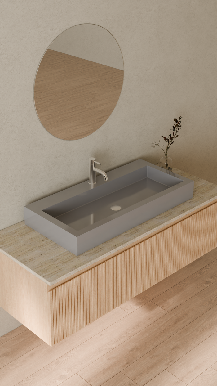 Badeloft details portrait 2026 | WB-05-XL | Grey | Sink_Glossy_Grey__Camera_Angle_4.png
