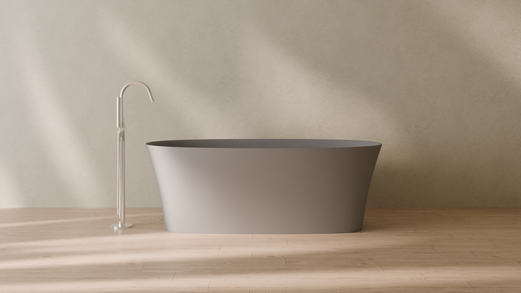 Badeloft render 2026 | BW-12 | Grey | Matte | angle 1 | 16x9