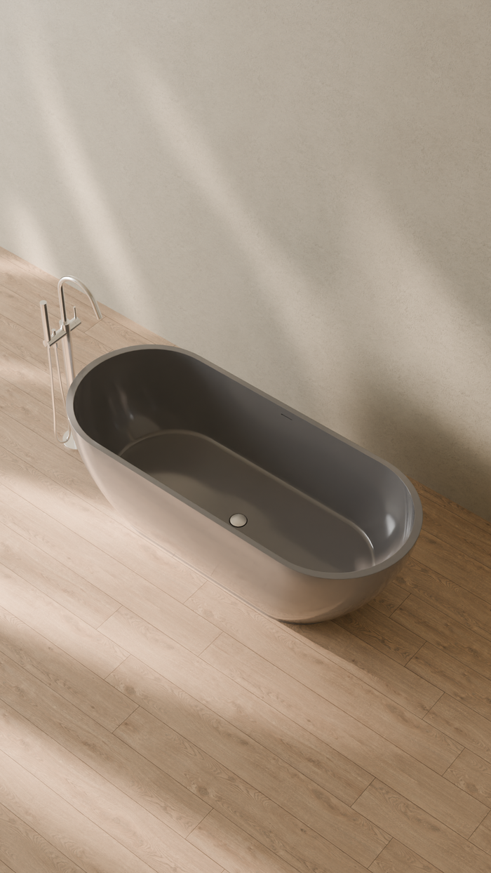 Badeloft details portrait 2026 | BW-02-L | Grey | Bathtub_Glossy_Grey__Camera_Angle_2.png