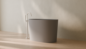 Badeloft render 2026 | BW-08-S | Grey | Matte | angle 3 | 16x9