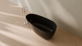 Badeloft render 2026 | BW-01-S | Black | Glossy | angle 2 | 16x9