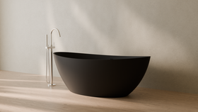Badeloft render 2026 | BW-03-XL | Black | Matte | angle 3 | 16x9