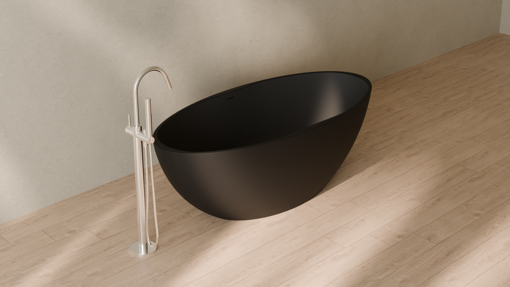 Badeloft render 2026 | BW-04-XL | Black | Matte | angle 4 | 16x9