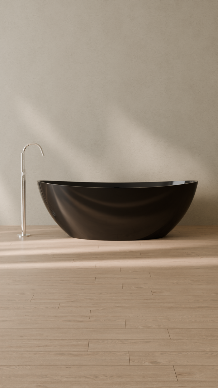 Badeloft details portrait 2026 | BW-03-XL | Black | Bathtub_Glossy_Black__Camera_Angle_1.png