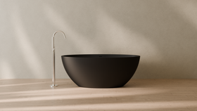 Badeloft render 2026 | BW-04-L | Black | Matte | angle 1 | 16x9