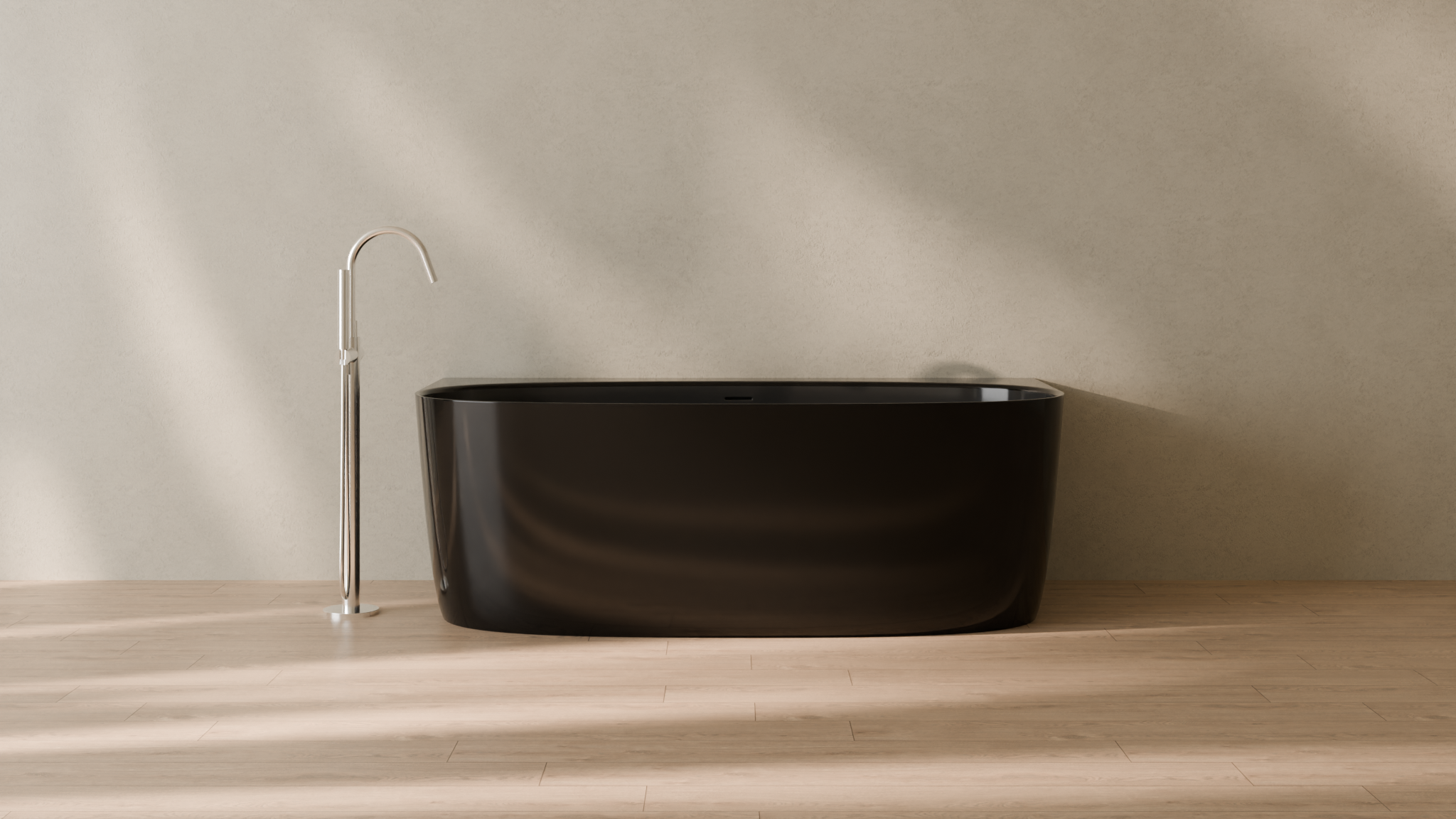 Badeloft render 2026 | BW-11 | Black | Glossy | angle 1 | 16x9