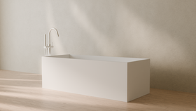 Badeloft render 2026 | BW-06-XL | White | Matte | angle 3 | 16x9
