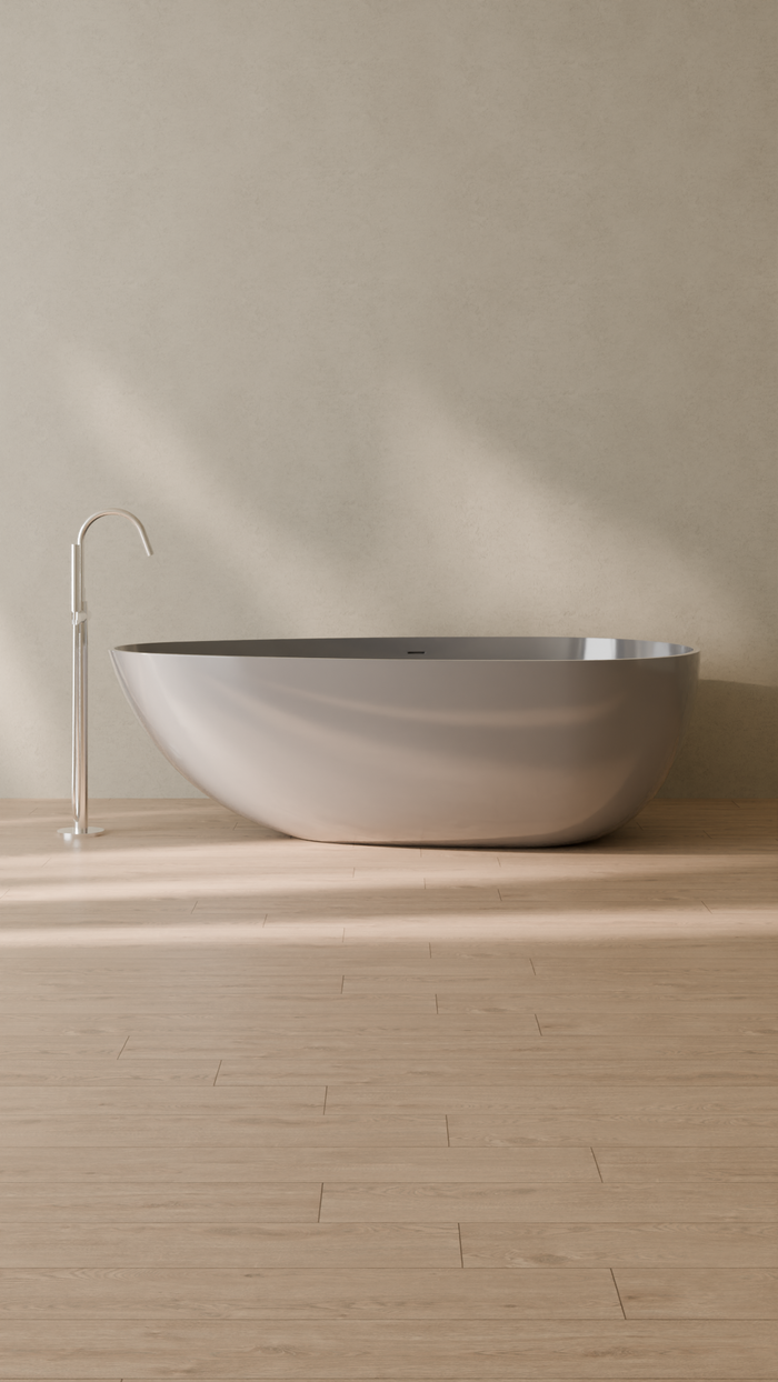 Badeloft details portrait 2026 | BW-01-XXL | Grey | Bathtub_Glossy_Grey__Camera_Angle_1.png