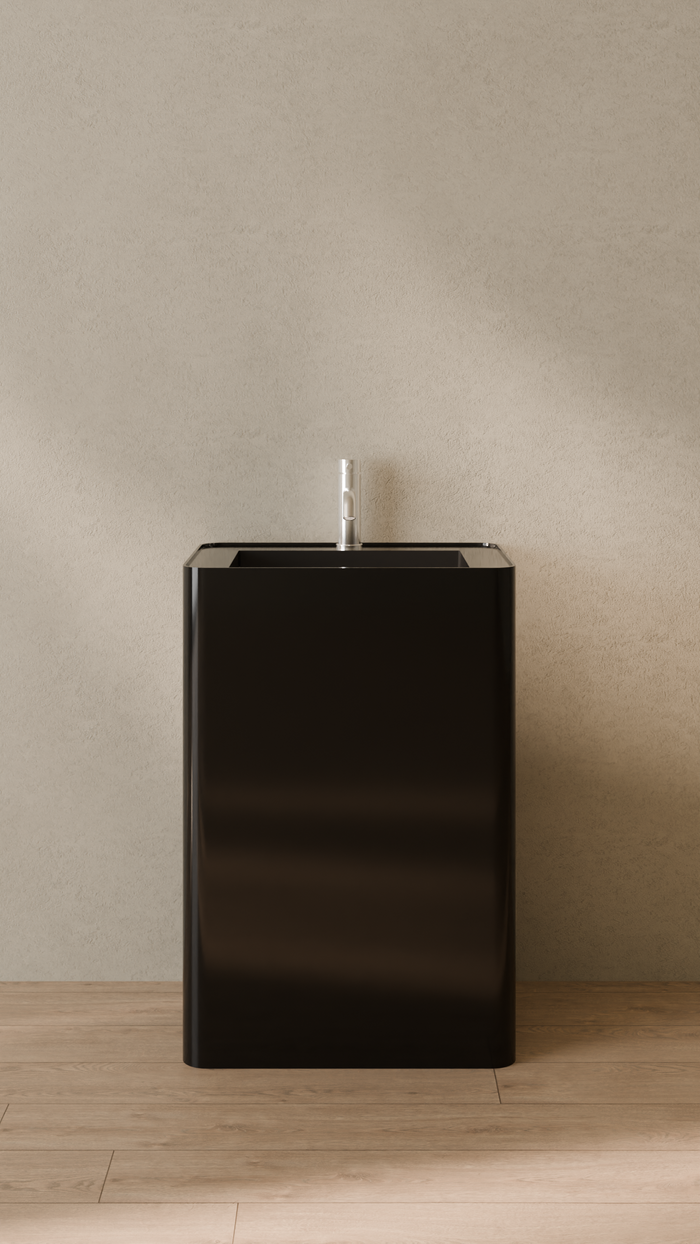 Badeloft details portrait 2026 | SB-04-A | Black | Sink_Glossy_Black__Camera_Angle_1.png