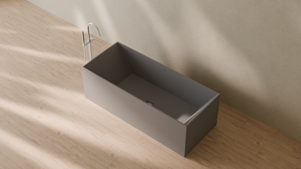 Badeloft render 2026 | BW-07 | Grey | Matte | angle 2 | 16x9
