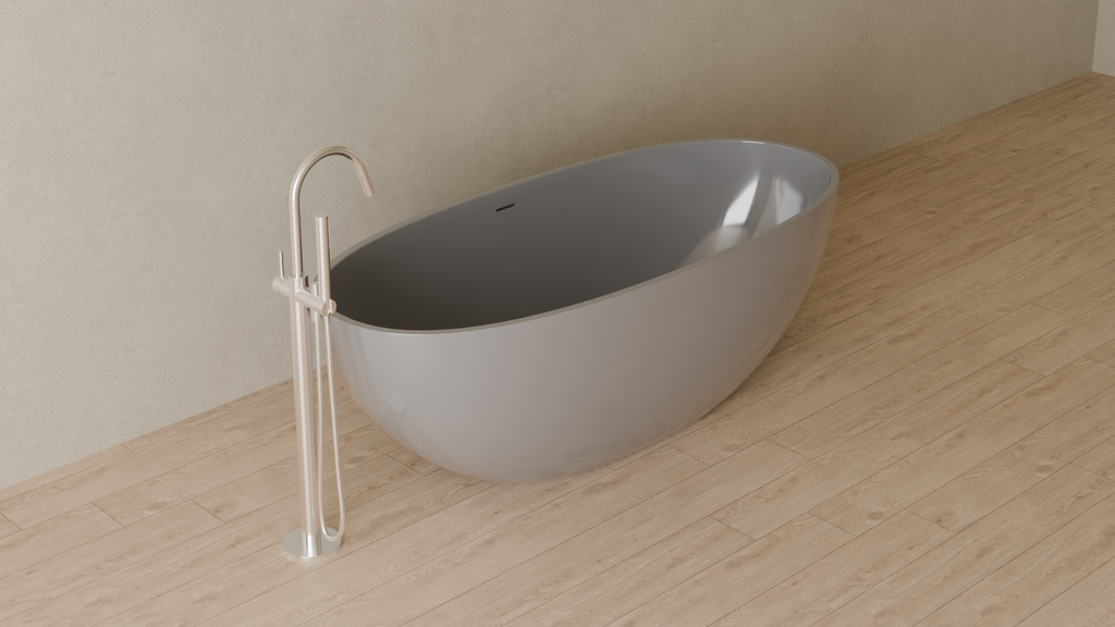 Badeloft render 2026 | BW-10-XL | Grey | Glossy | angle 4 | ver 2 | 16x9