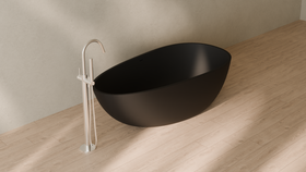 Badeloft render 2026 | BW-01-L | Black | Matte | angle 4 | 16x9