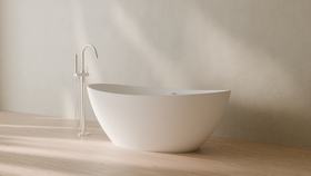 Badeloft render 2026 | BW-03-L | White | Matte | angle 3 | 16x9