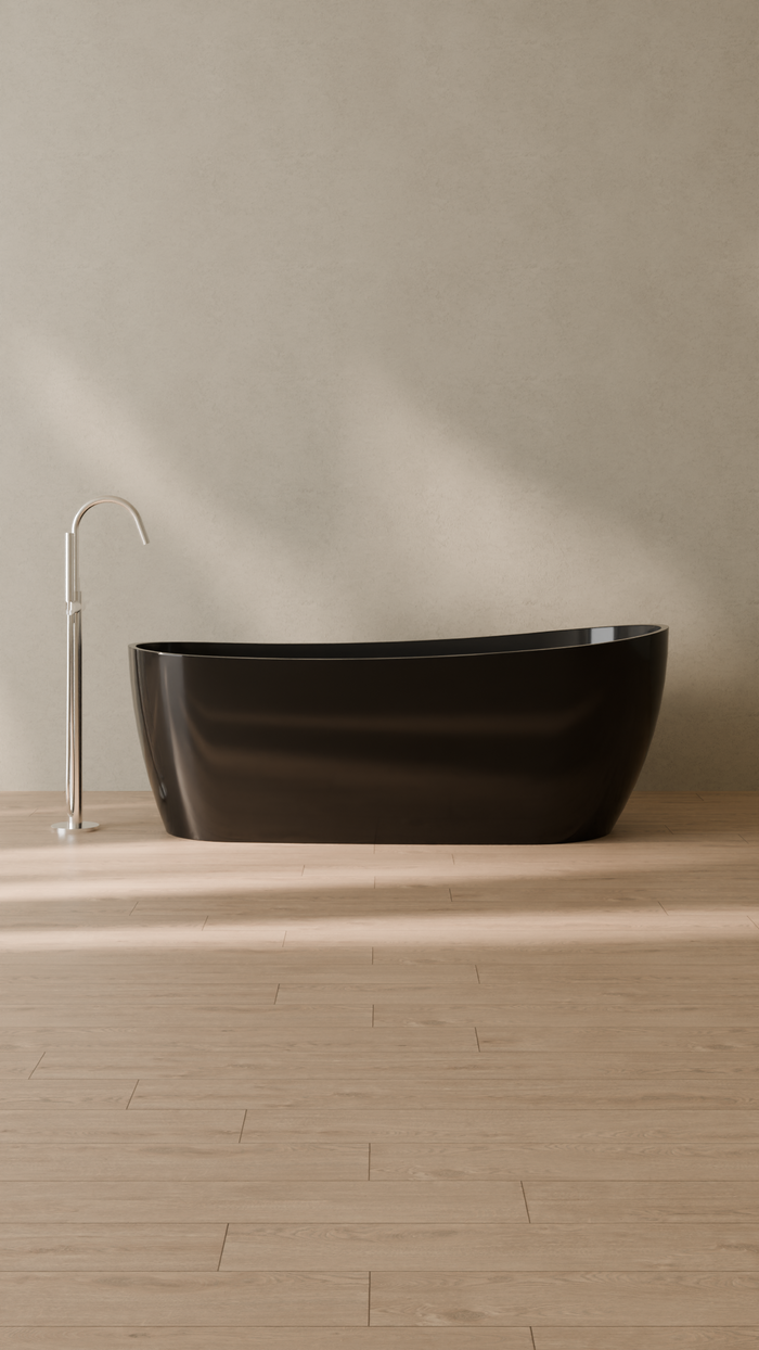 Badeloft details portrait 2026 | BW-09 | Black | Bathtub_Glossy_Black__Camera_Angle_1.png