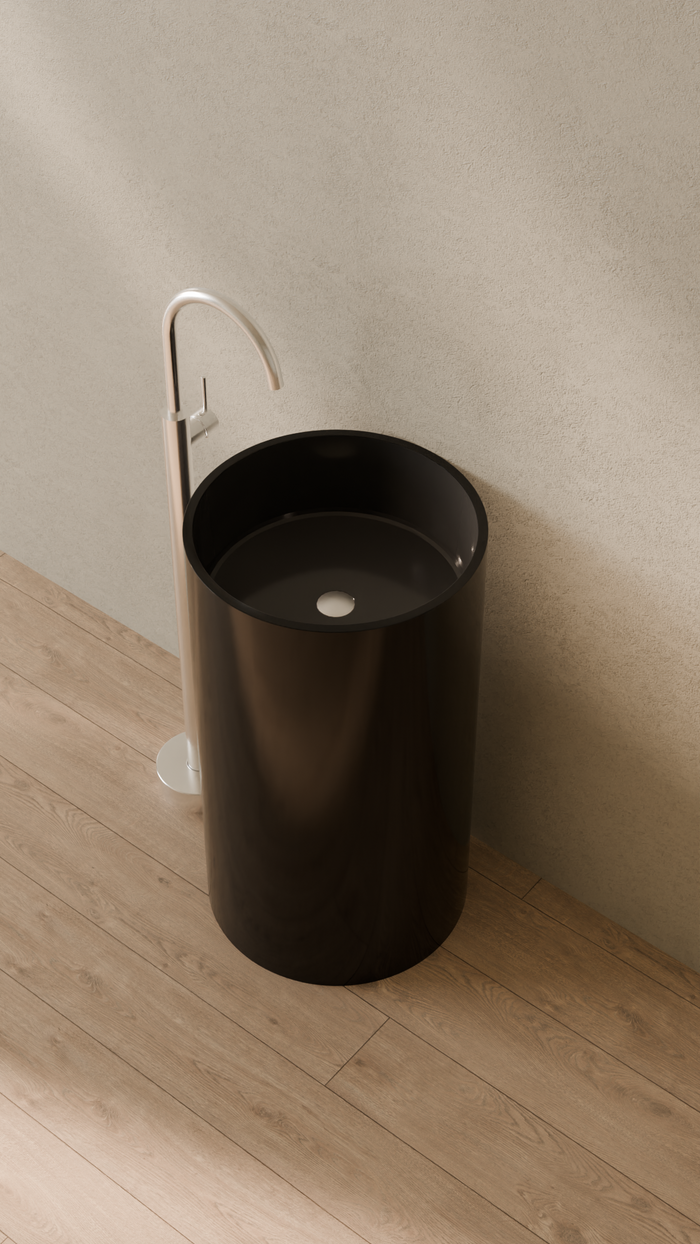 Badeloft details portrait 2026 | SB-03 | Black | Sink_Glossy_Black__Camera_Angle_2.png