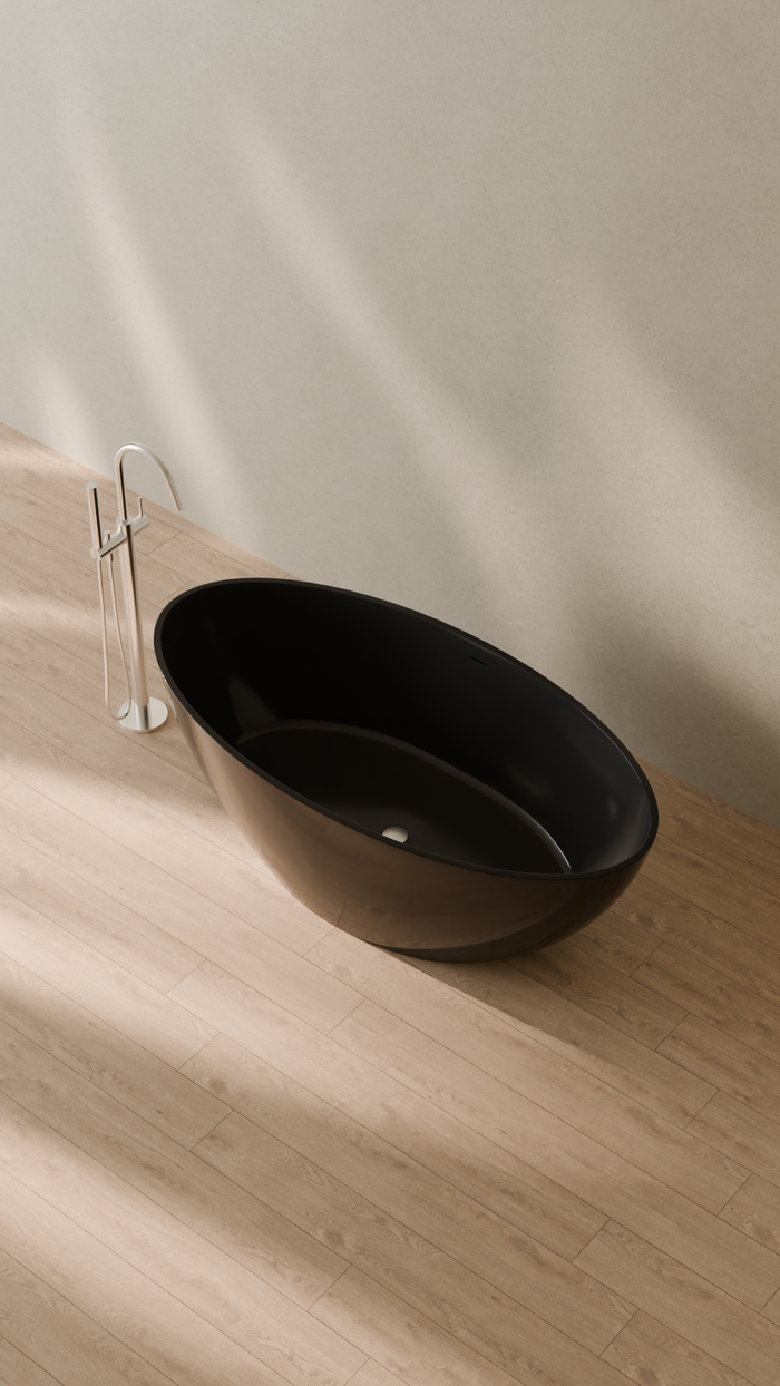 Badeloft details portrait 2026 | BW-05-L | Black | Bathtub_Glossy_Black__Camera_Angle_2.png