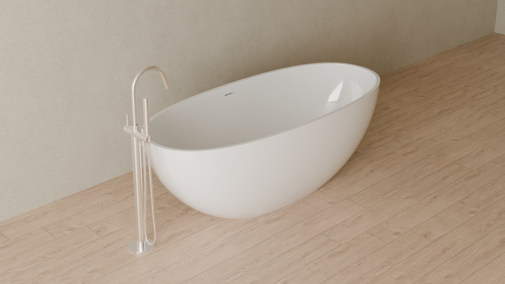 Badeloft render 2026 | BW-10-XL | White | Glossy | angle 4 | ver 2 | 16x9