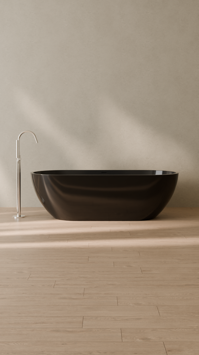 Badeloft details portrait 2026 | BW-02-XL | Black | Bathtub_Glossy_Black__Camera_Angle_1.png
