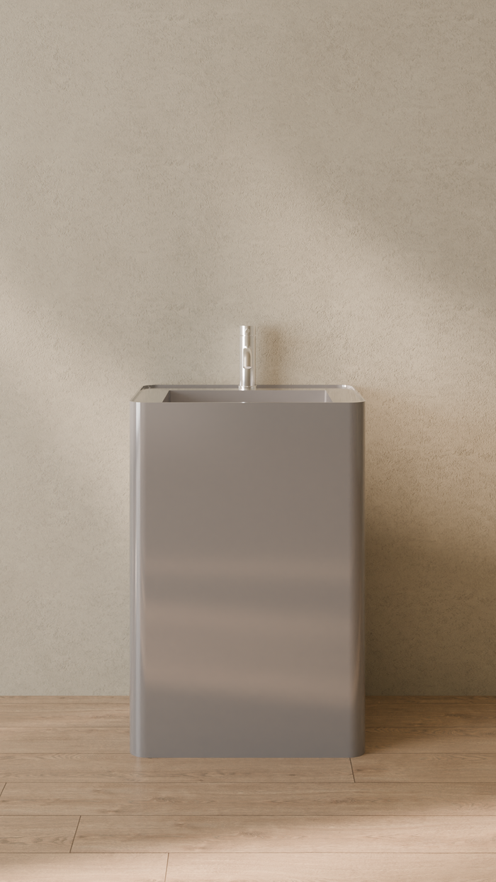 Badeloft details portrait 2026 | SB-04-A | Grey | Sink_Glossy_Grey__Camera_Angle_1.png