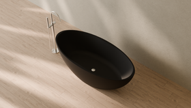 Badeloft render 2026 | BW-04-XL | Black | Matte | angle 2 | 16x9