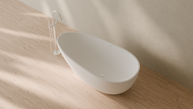 Badeloft render 2026 | BW-01-L | White | Matte | angle 2 | 16x9