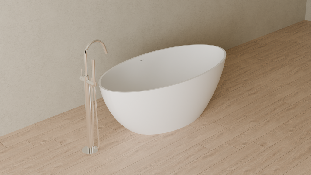 Badeloft render 2026 | BW-05-L | White | Matte | angle 4 | 16x9