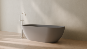 Badeloft render 2026 | BW-02-XL | Grey | Matte | angle 3 | 16x9