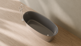 Badeloft render 2026 | BW-12 | Grey | Glossy | angle 2 | 16x9