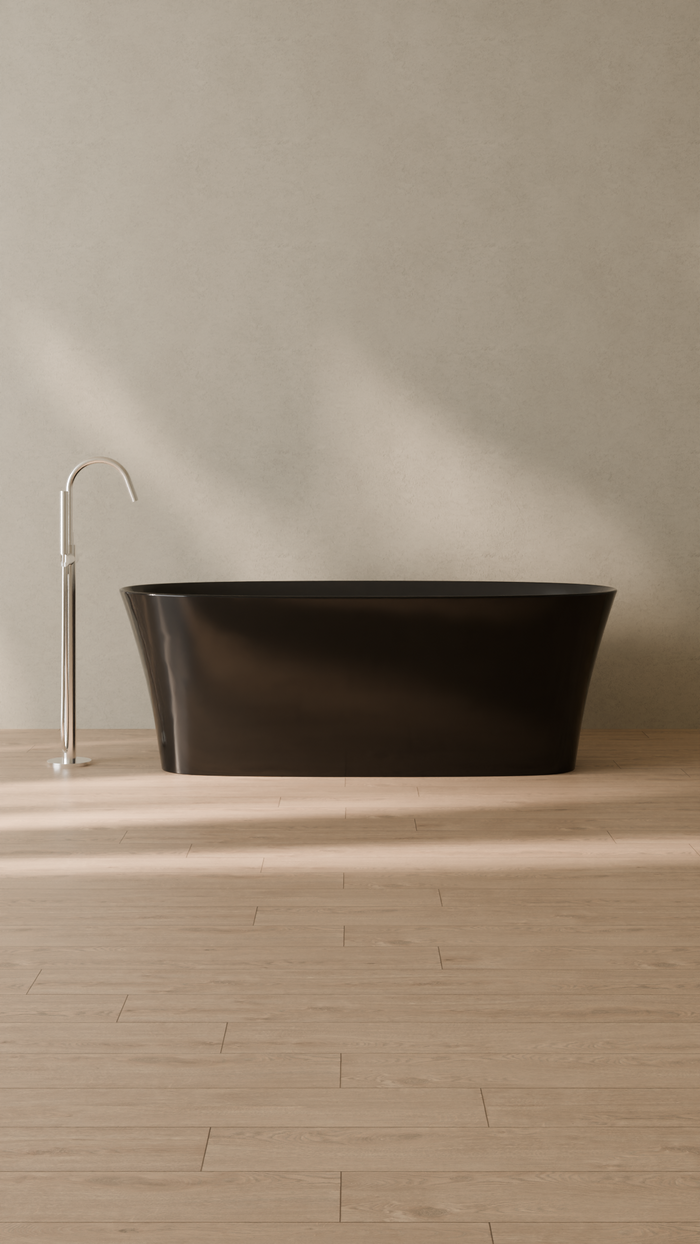 Badeloft details portrait 2026 | BW-12 | Black | Bathtub_Glossy_Black__Camera_Angle_1.png