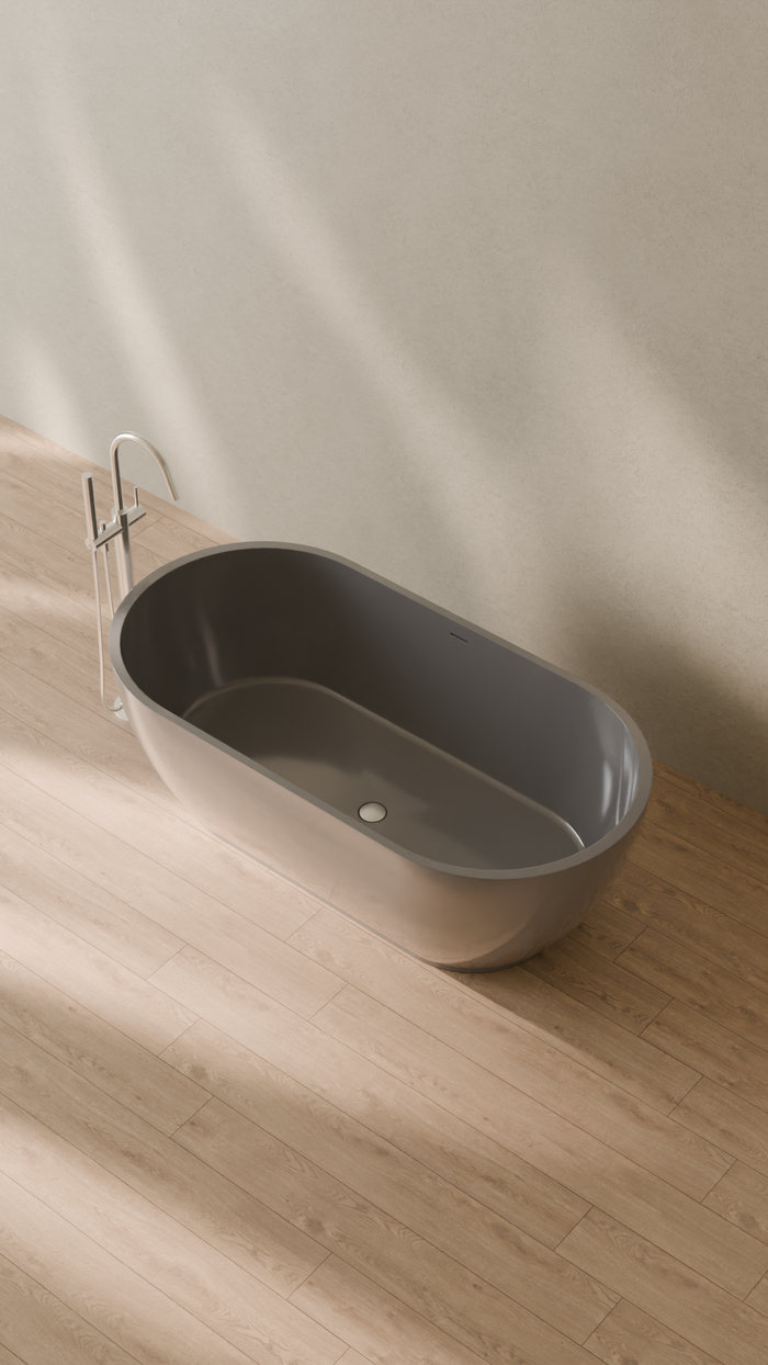 Badeloft details portrait 2026 | BW-02-M | Grey | Bathtub_Glossy_Grey__Camera_Angle_2.png