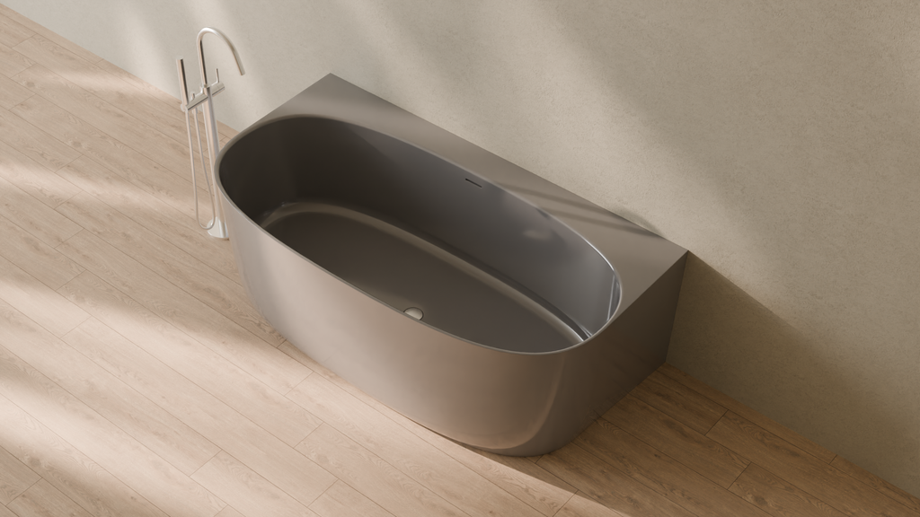 Badeloft render 2026 | BW-11 | Grey | Glossy | angle 2 | 16x9