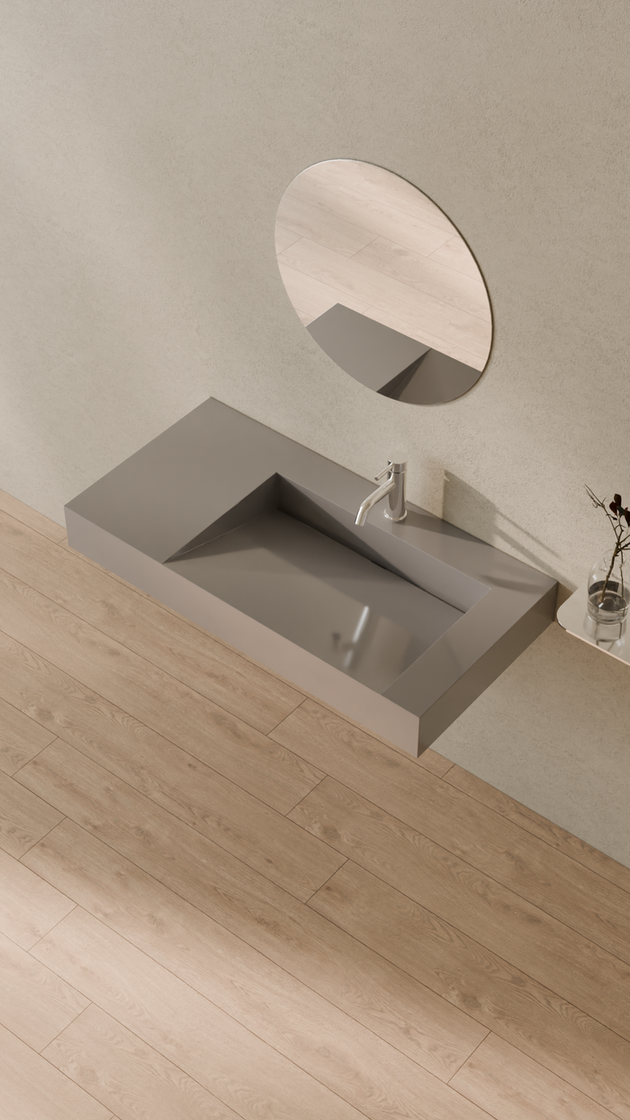 Badeloft details portrait 2026 | WT-04-B | Grey | Sink_Glossy_Grey__Camera_Angle_2.png