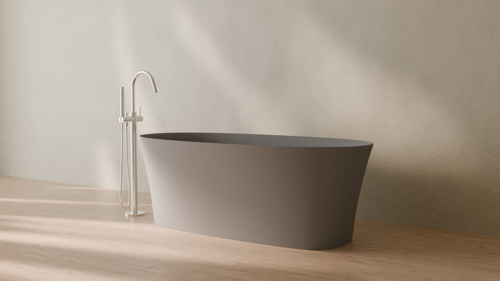 Badeloft render 2026 | BW-12 | Grey | Matte | angle 3 | 16x9