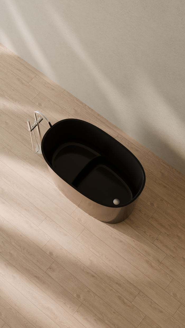 Badeloft details portrait 2026 | BW-08-S | Black | Bathtub_Glossy_Black__Camera_Angle_2.png