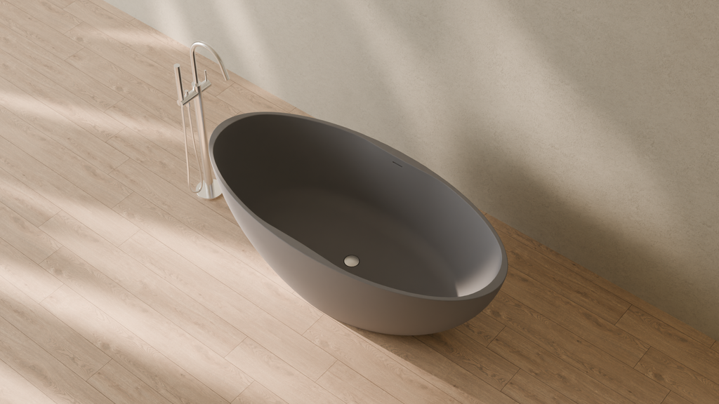 Badeloft render 2026 | BW-04-XL | Grey | Matte | angle 2 | 16x9