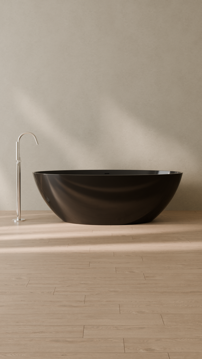 Badeloft details portrait 2026 | BW-05-XL | Black | Bathtub_Glossy_Black__Camera_Angle_1.png