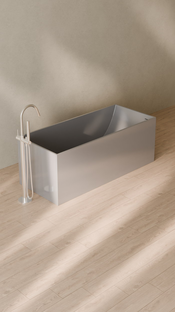 Badeloft details portrait 2026 | BW-06-L | Grey | Bathtub_Glossy_Grey__Camera_Angle_4.png