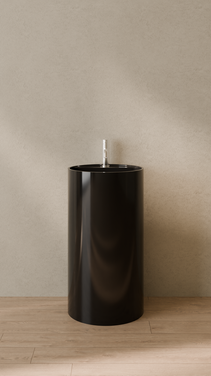 Badeloft details portrait 2026 | SB-03-A | Black | Sink_Glossy_Black__Camera_Angle_1.png