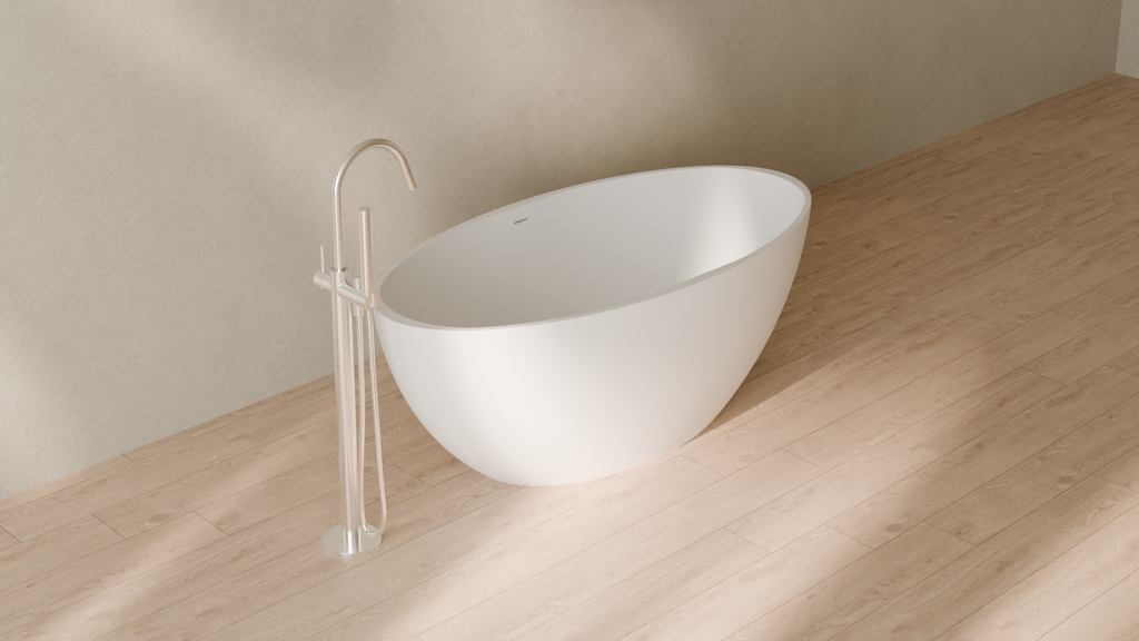 Badeloft render 2026 | BW-04-L | White | Matte | angle 4 | 16x9