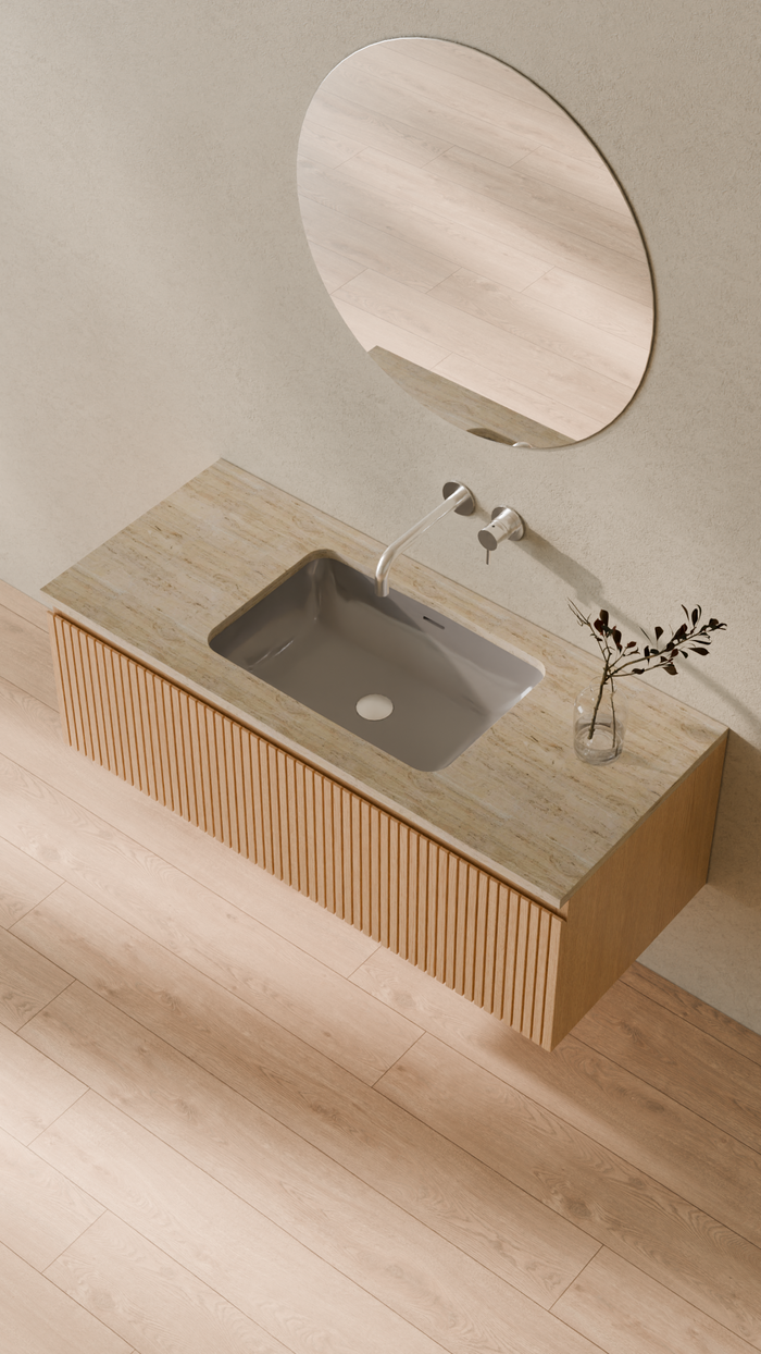 Badeloft details portrait 2026 | UB-01 | Grey | Sink_Glossy_Grey__Camera_Angle_2.png