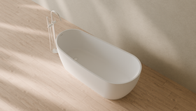 Badeloft render 2026 | BW-09 | White | Matte | angle 2 | 16x9