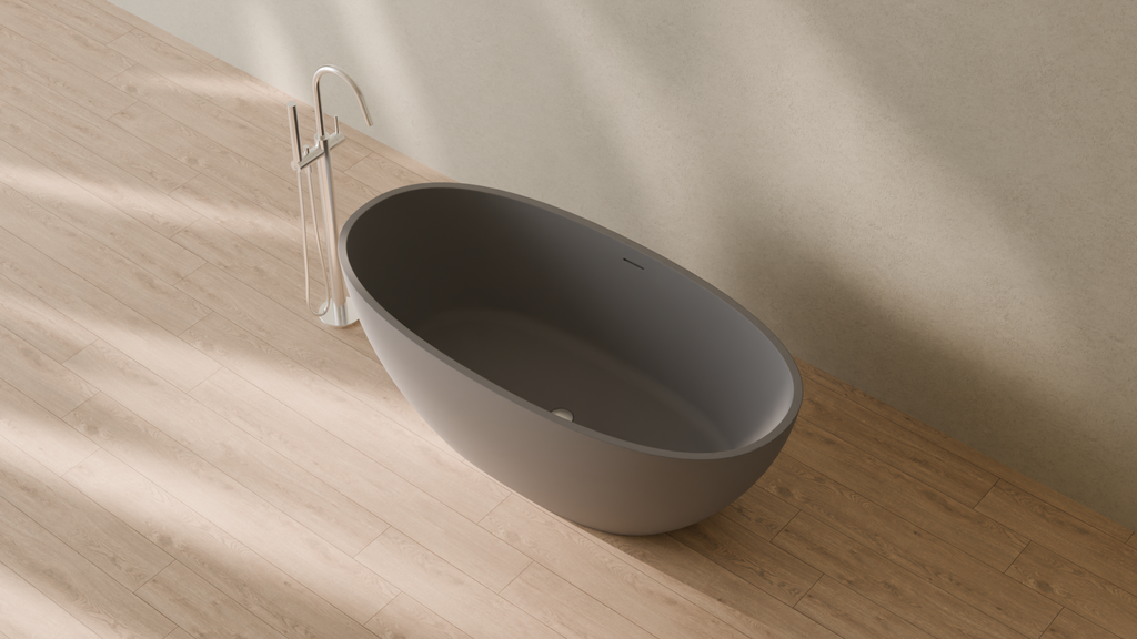 Badeloft render 2026 | BW-10-M | Grey | Matte | angle 2 | 16x9