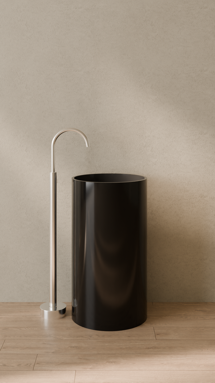 Badeloft details portrait 2026 | SB-03 | Black | Sink_Glossy_Black__Camera_Angle_1.png