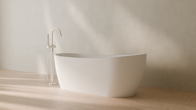 Badeloft render 2026 | BW-09 | White | Matte | angle 3 | 16x9