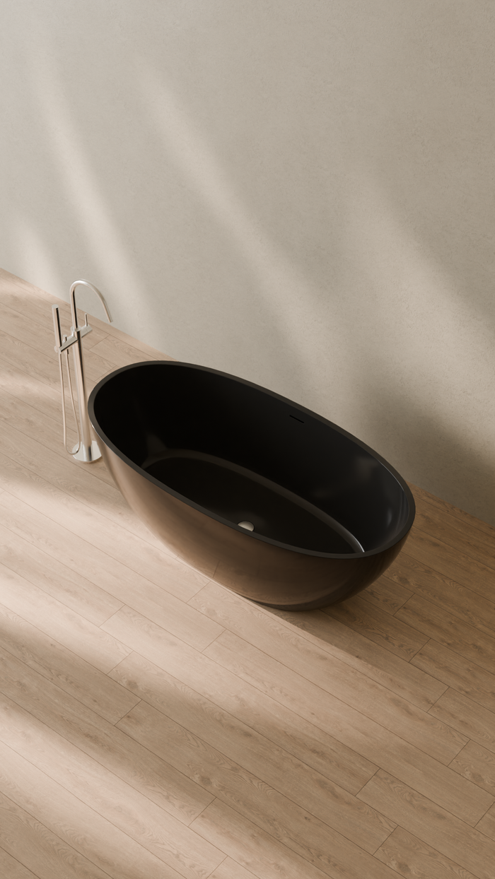 Badeloft details portrait 2026 | BW-10-M | Black | Bathtub_Glossy_Black__Camera_Angle_2.png