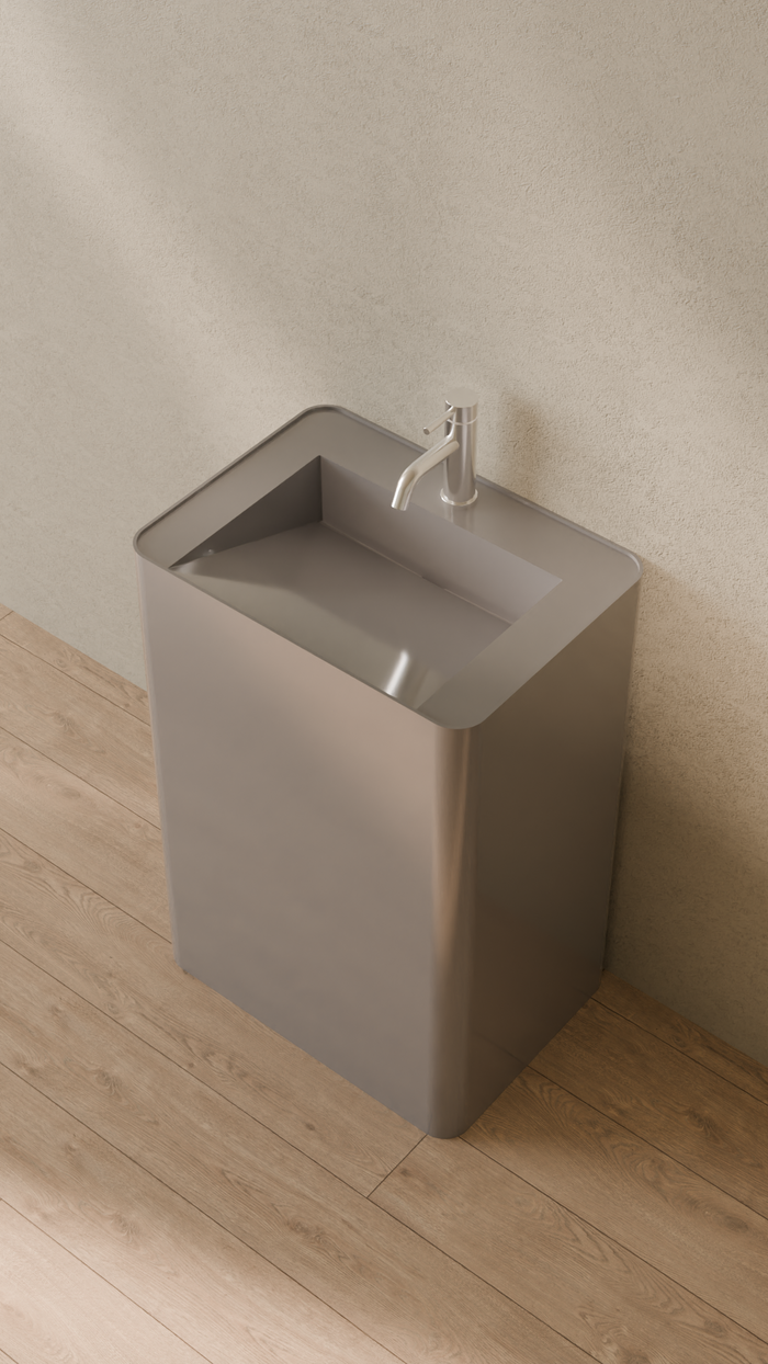 Badeloft details portrait 2026 | SB-04-A | Grey | Sink_Glossy_Grey__Camera_Angle_2.png
