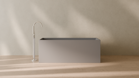 Badeloft render 2026 | BW-06-L | Grey | Matte | angle 1 | 16x9