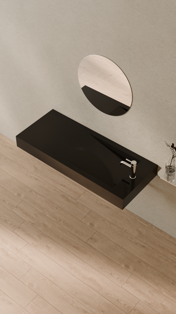Badeloft details portrait 2026 | WT-05-B | Black | Sink_Glossy_Black__Camera_Angle_2.png